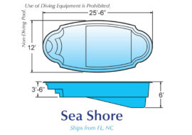 in ground fiberglass pool sale Michigan Sea Shore