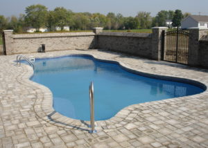 Blue Hawaiian Pools of Michigan Cambridge Fiberglass Swimming Pool