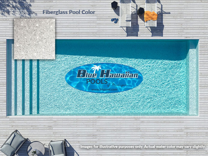 pearl white fiberglass pool swatch blue hawaiian pools of michigan image