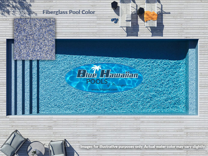 sapphire blue g3 fiberglass pool swatch blue hawaiian pools of michigan image