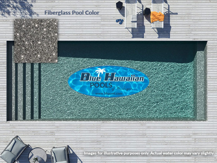 shale gray g3 fiberglass pool swatch blue hawaiian pools of michigan image