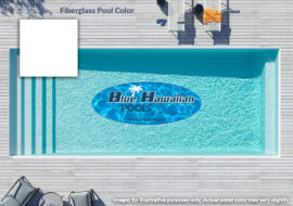 whisper white fiberglass pool swatch blue hawaiian pools of michigan image