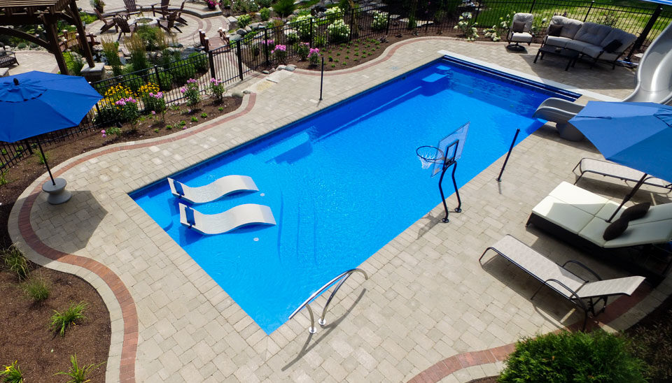 Aspen inground pools by blue hawaiian pools of michigan