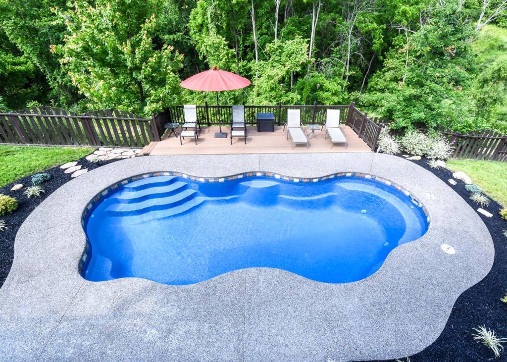 Bermuda fiberglass swimming pool image