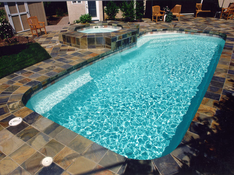 Carmel fiberglass pool spa tile