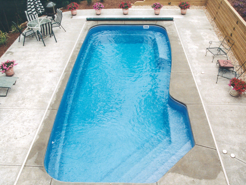 Carmel fiberglass swimming pool power cover top mount