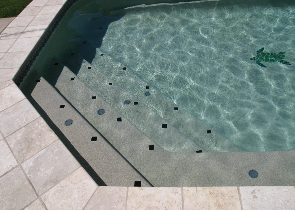 Carmel fiberglass pool step image