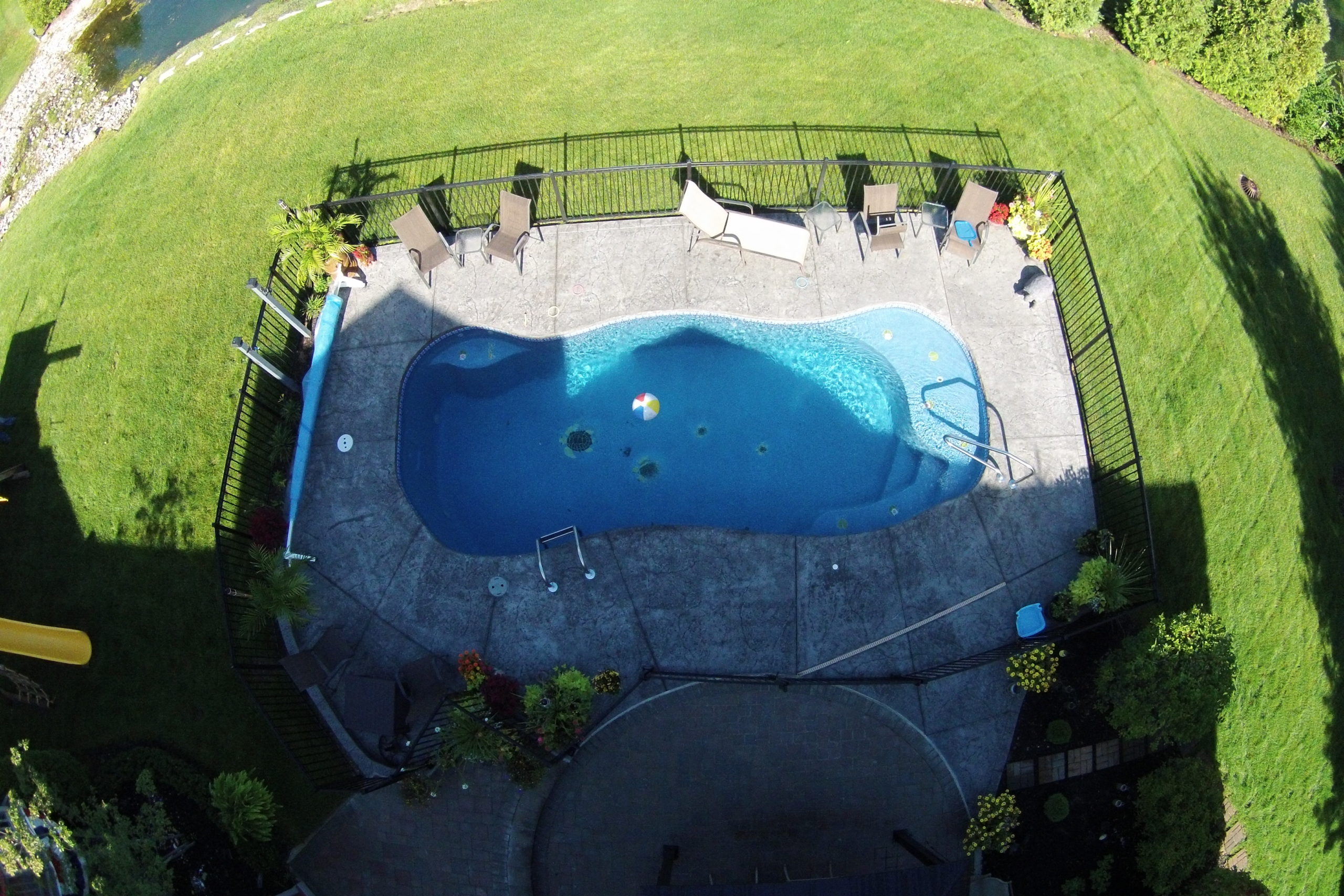 Vista Isle inground swimming pool Michigan