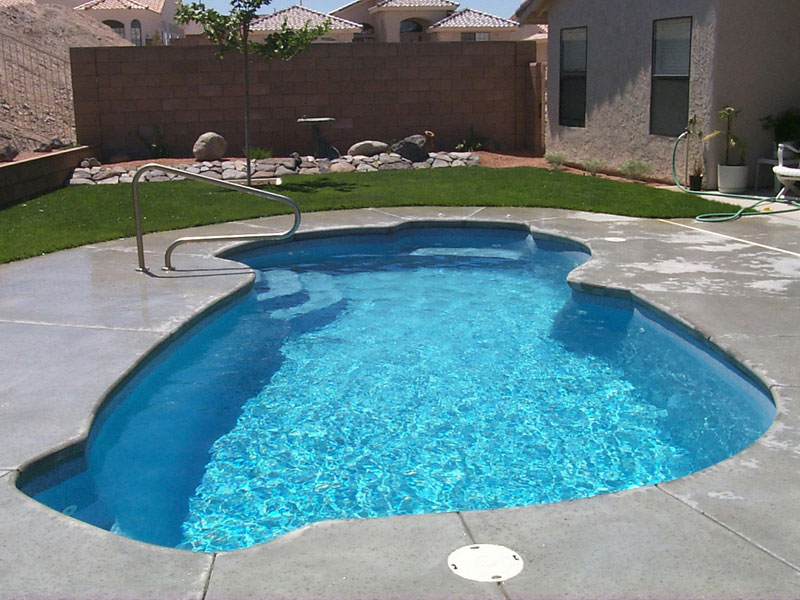 medium size inground pool