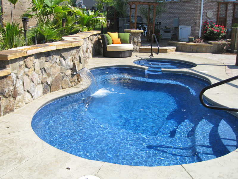 Malibu 12x26 Blue Hawaiian Pools Of, Inground Fiberglass Pools Michigan