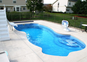 Rockport inground fiberglass swimming pool Michigan