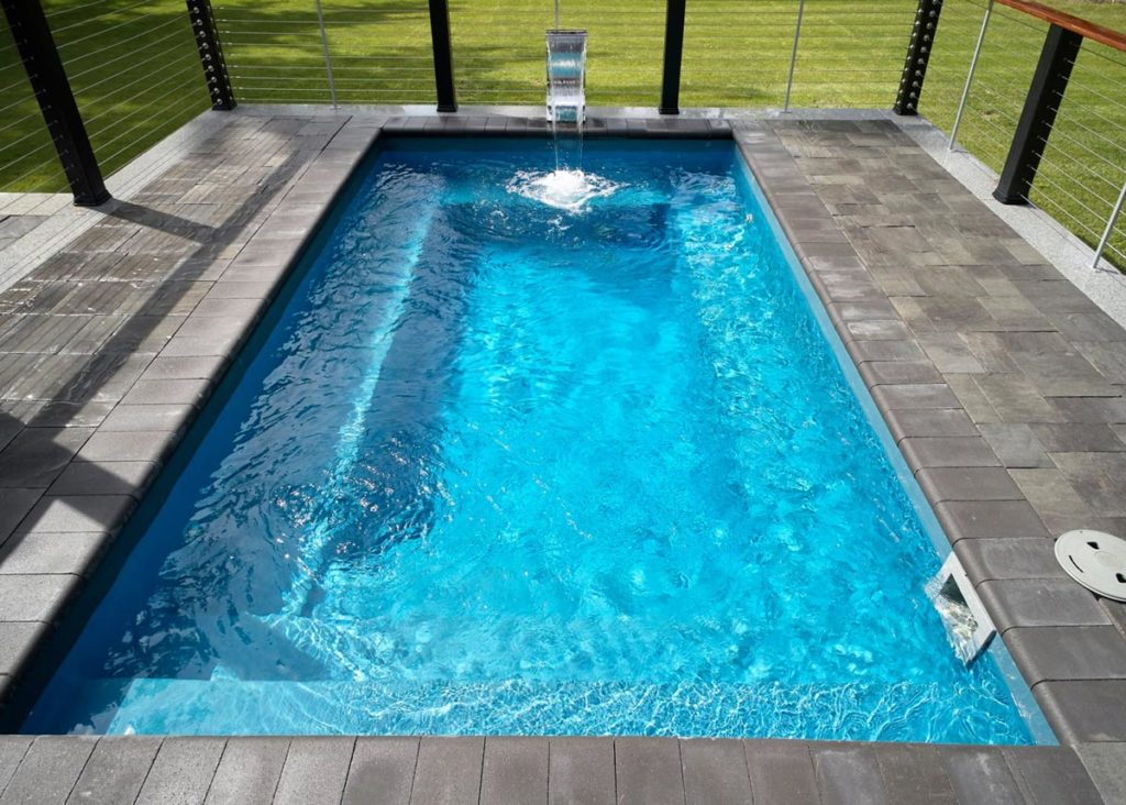 Milan 10x16 Blue Hawaiian Pools Of, Fiberglass Inground Pool Kits Michigan