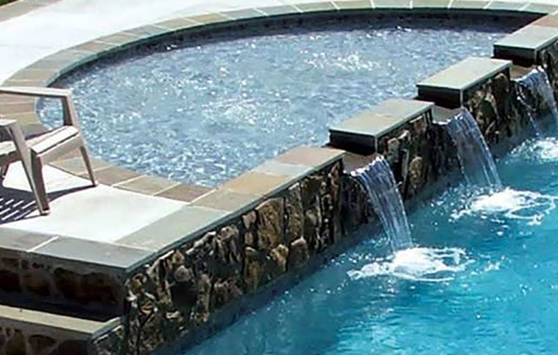 add tanning ledge to vinyl pool
