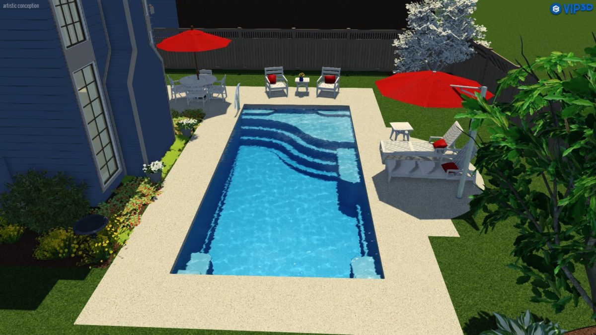 Aspen 14′ x 30′ – Blue Hawaiian Pools of Michigan